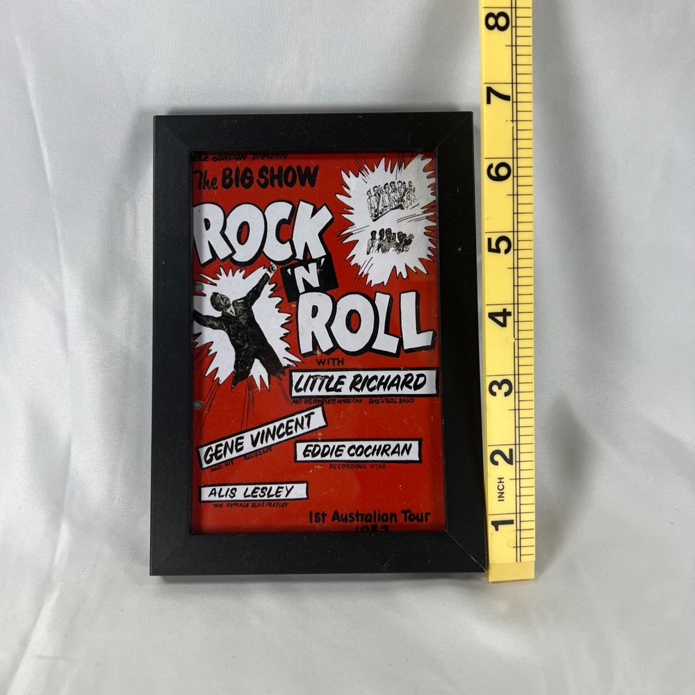 Little Richard Rock N Roll 1st Australian Tour 1957 Framed Art Print 4.5x6.5 - Picture 2 of 4